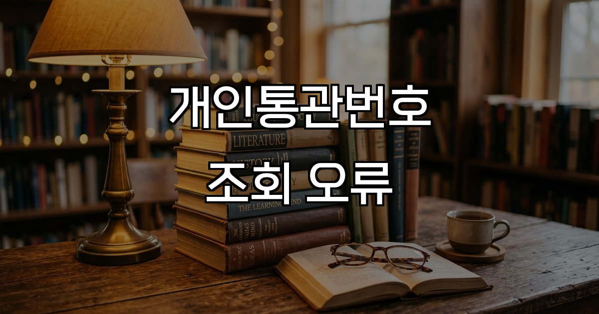 개인통관번호 조회 오류 관세청 유니패스 재발급