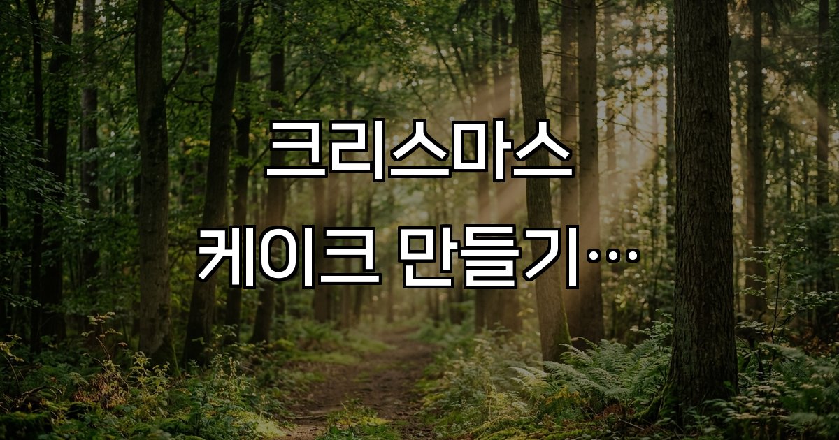 크리스마스 케이크 만들기 키트 재료 가격대 데코 토핑 배송