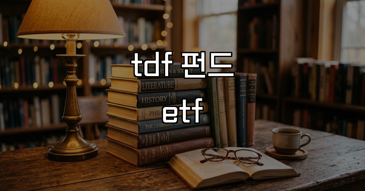 tdf 펀드 etf 투자 방식 유동성 비용 세금